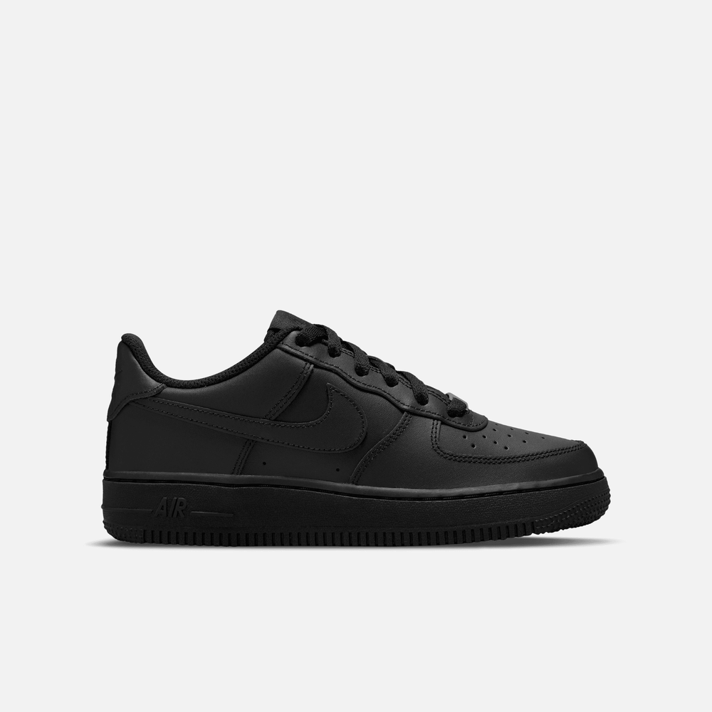 nike big kids air force 1 lv8 gs black black ghost green starfish