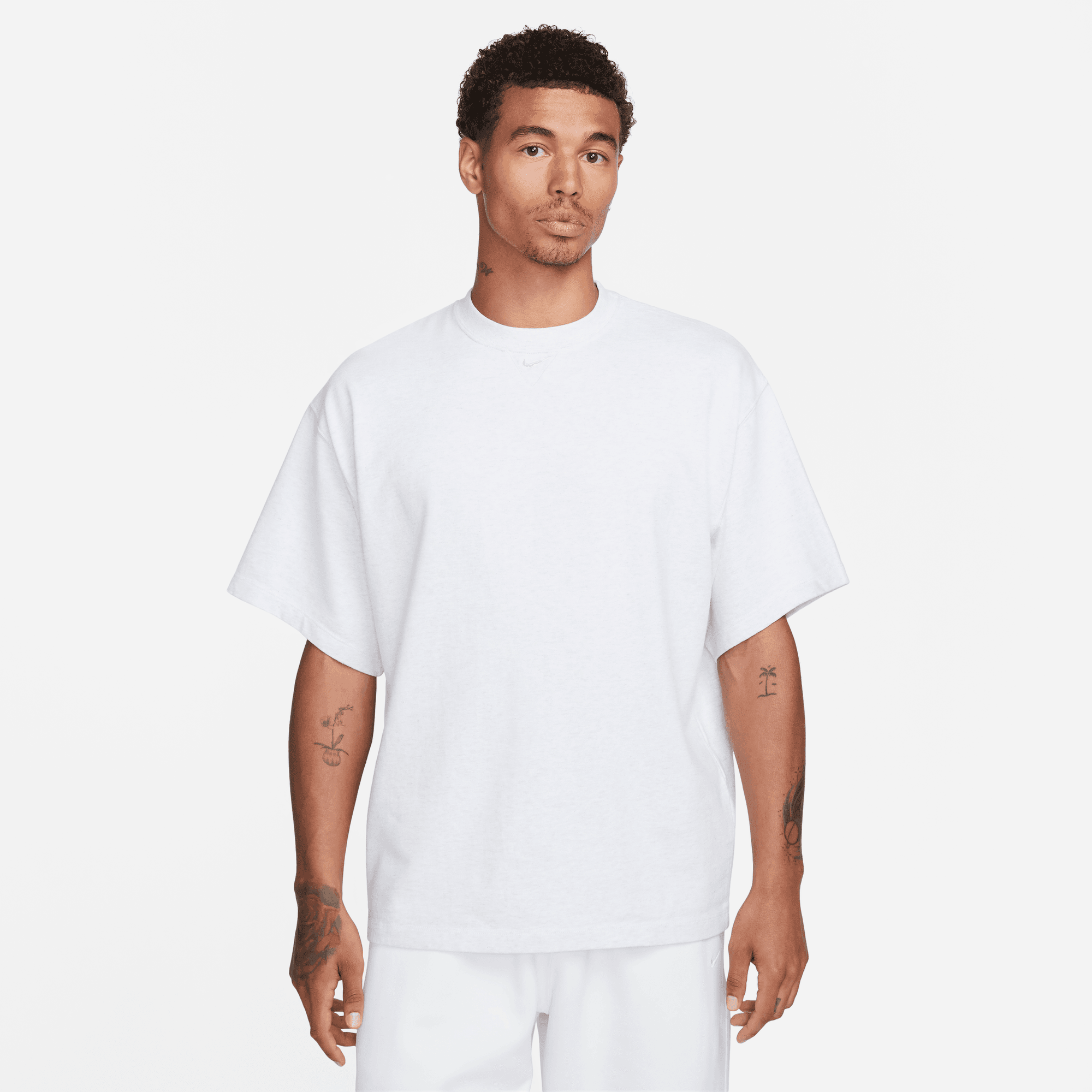 Nike Solo Swoosh White Short-Sleeve Heavyweight Top