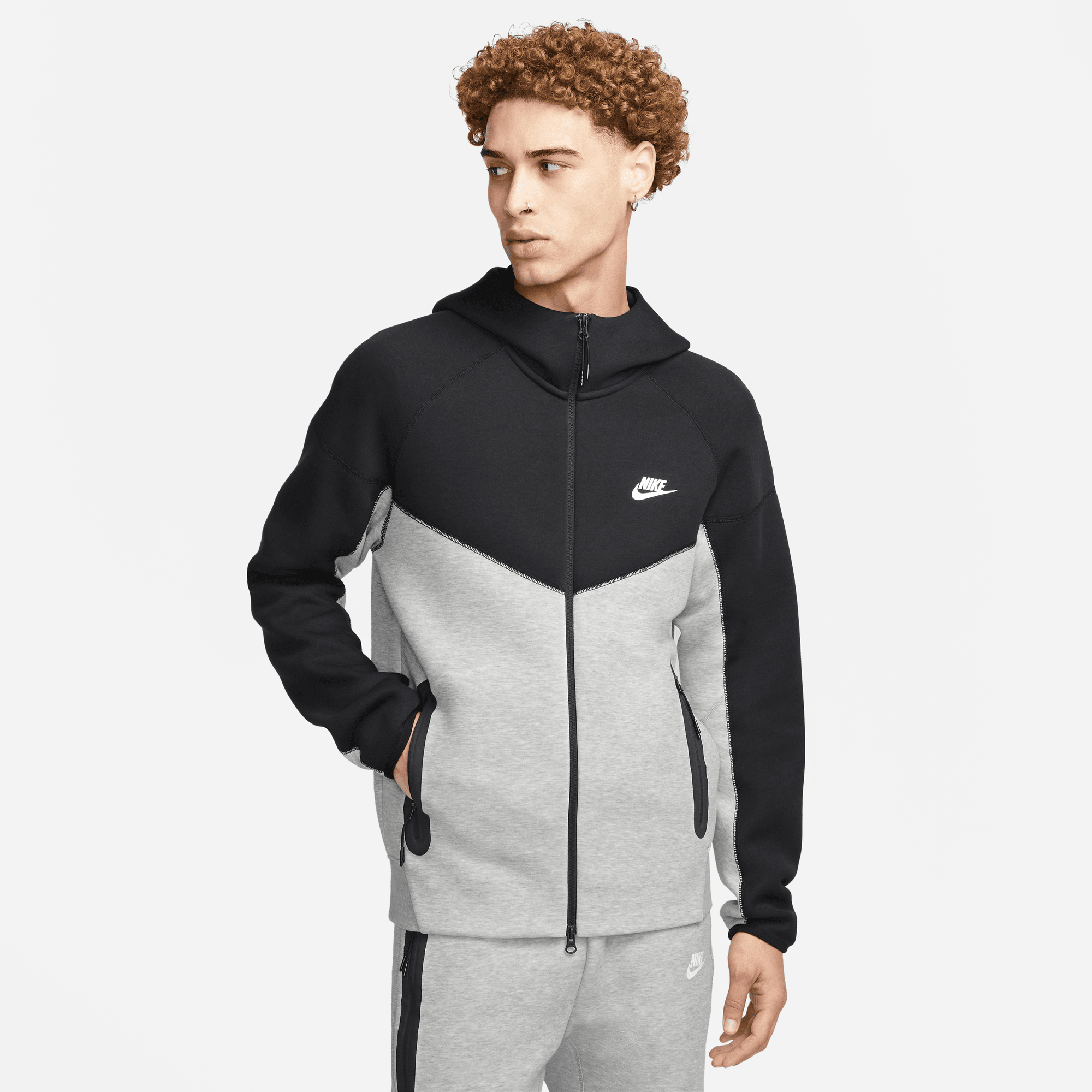 Nike Sportswear Tech Fleece Dark Grey Heather/Black Windrunner