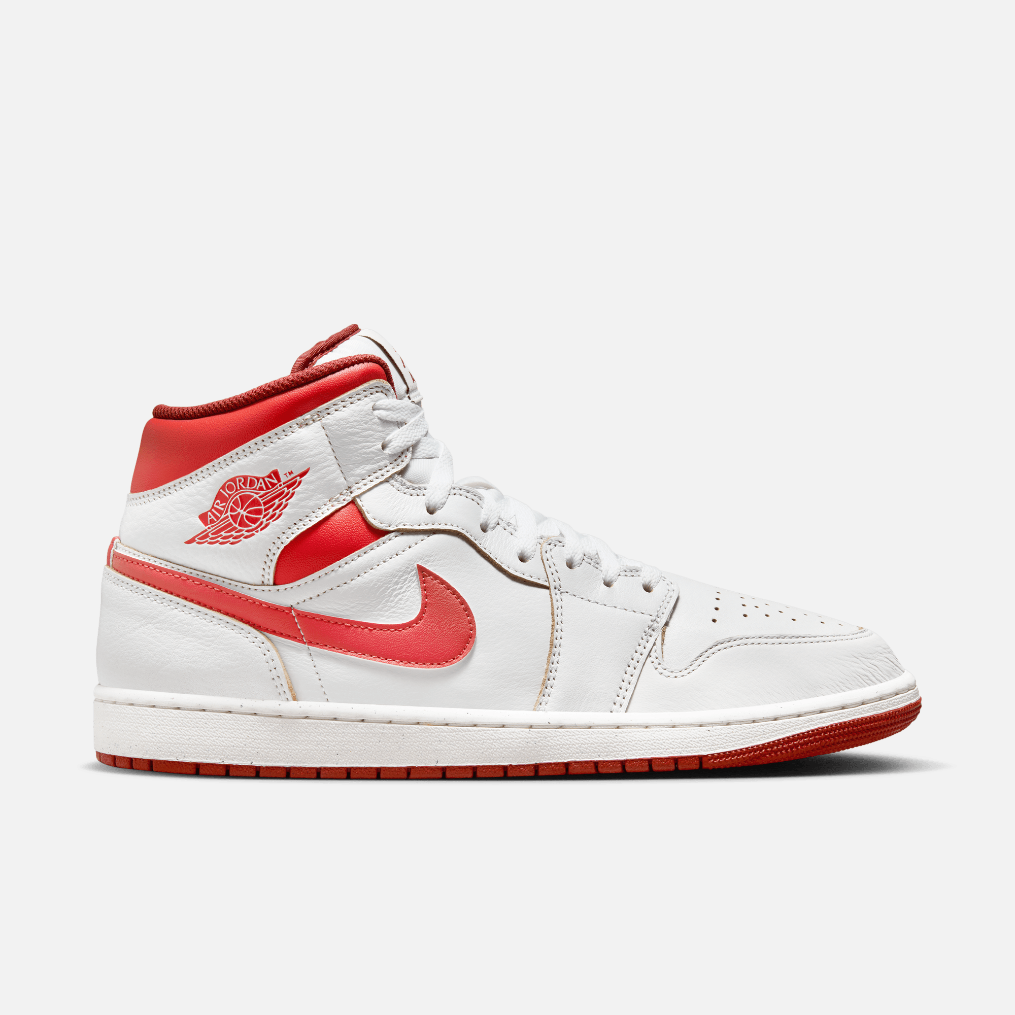 Air Jordan 1 Mid SE White Dune Red