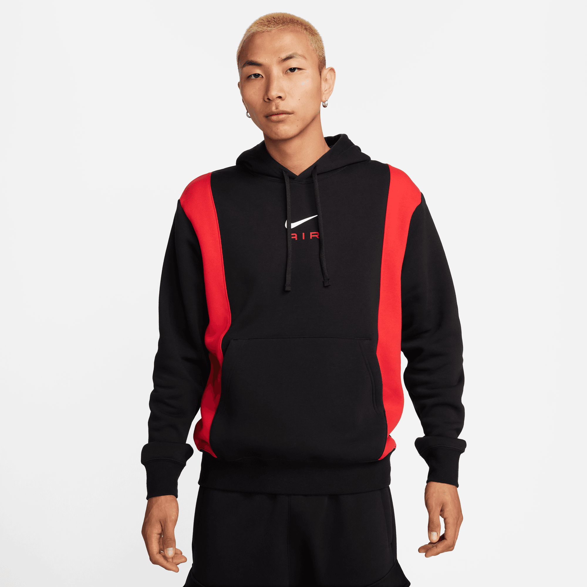 Nike Air Black Retro Pullover Fleece Hoodie