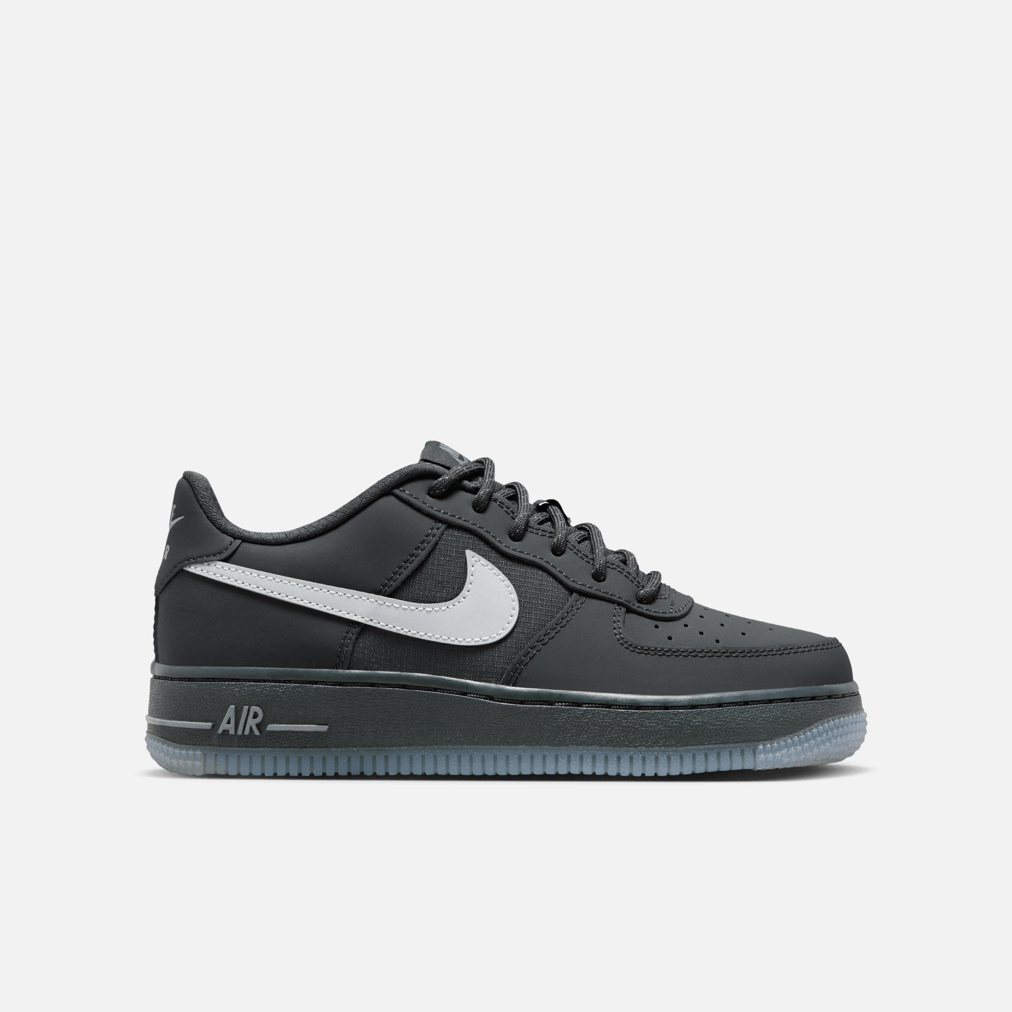 Nike Big Kids' Air Force 1 Low Anthracite Reflective (GS)