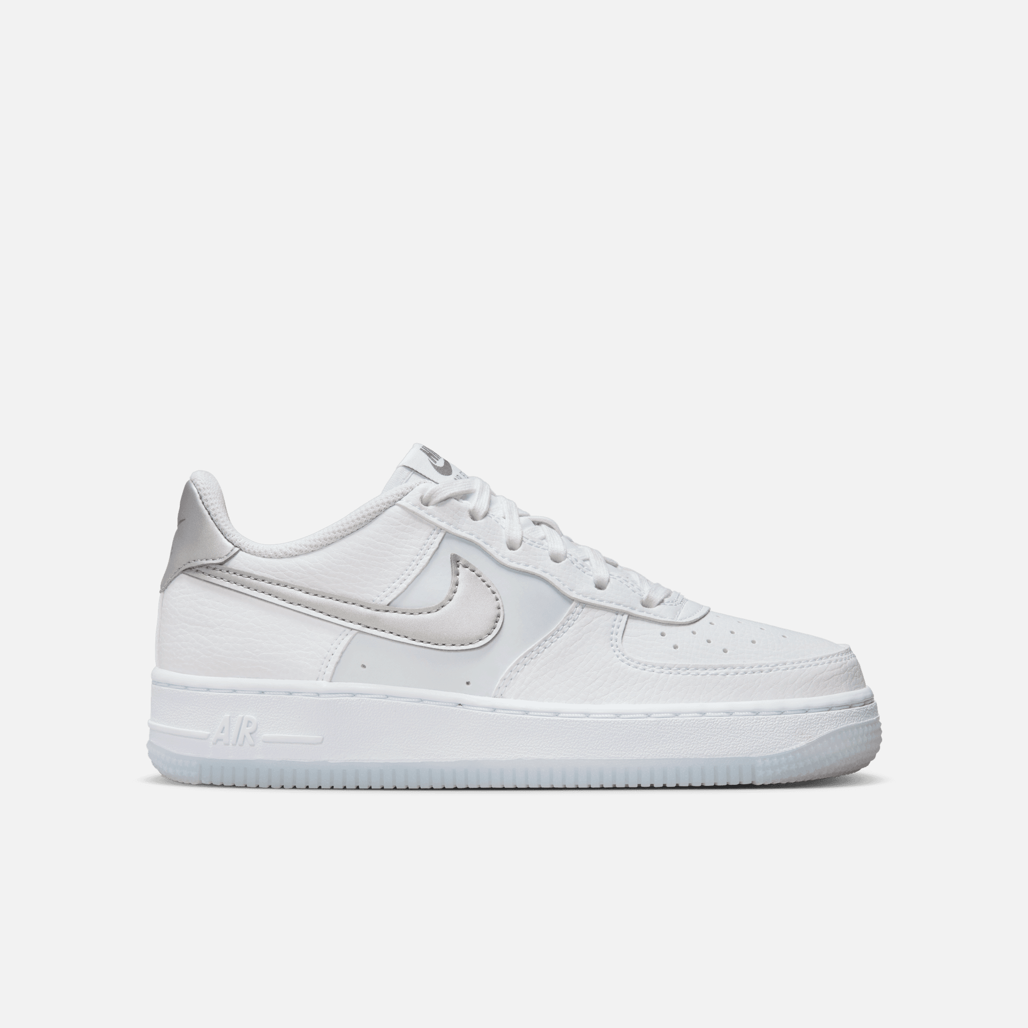 Nike Big Kids' Air Force 1 Low White Football Grey (GS)