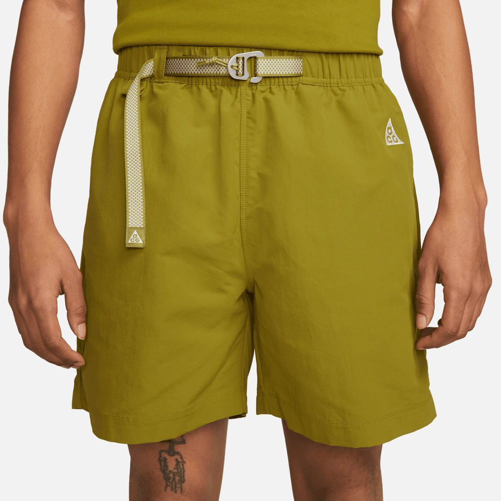Nike ACG Men's Neon Green Yellow Cargo Fishing Hiking Active Shorts NWT NEW