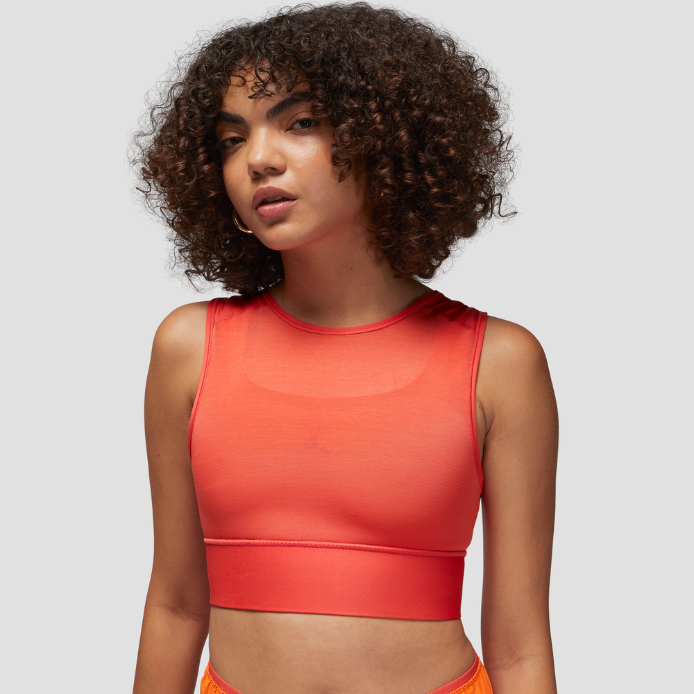 Nike Dri-FIT Indy Icon Clash Orange Sports Bra – Puffer Reds