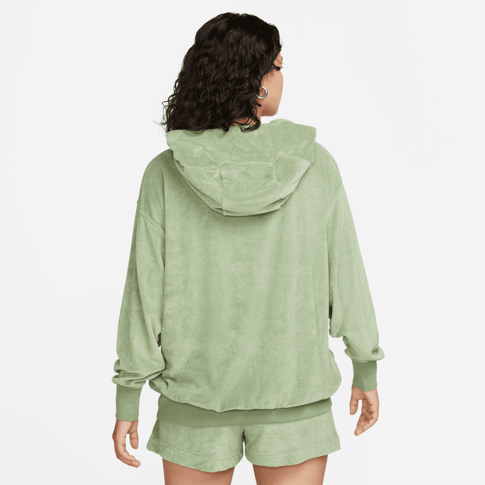 Buy NIKE WMN'S CREW-NECK FLEECE SWEATSHIRT 'DEEP JUNGLE/KHAKI/CAMPFIRE  ORANGE' – Superkicks