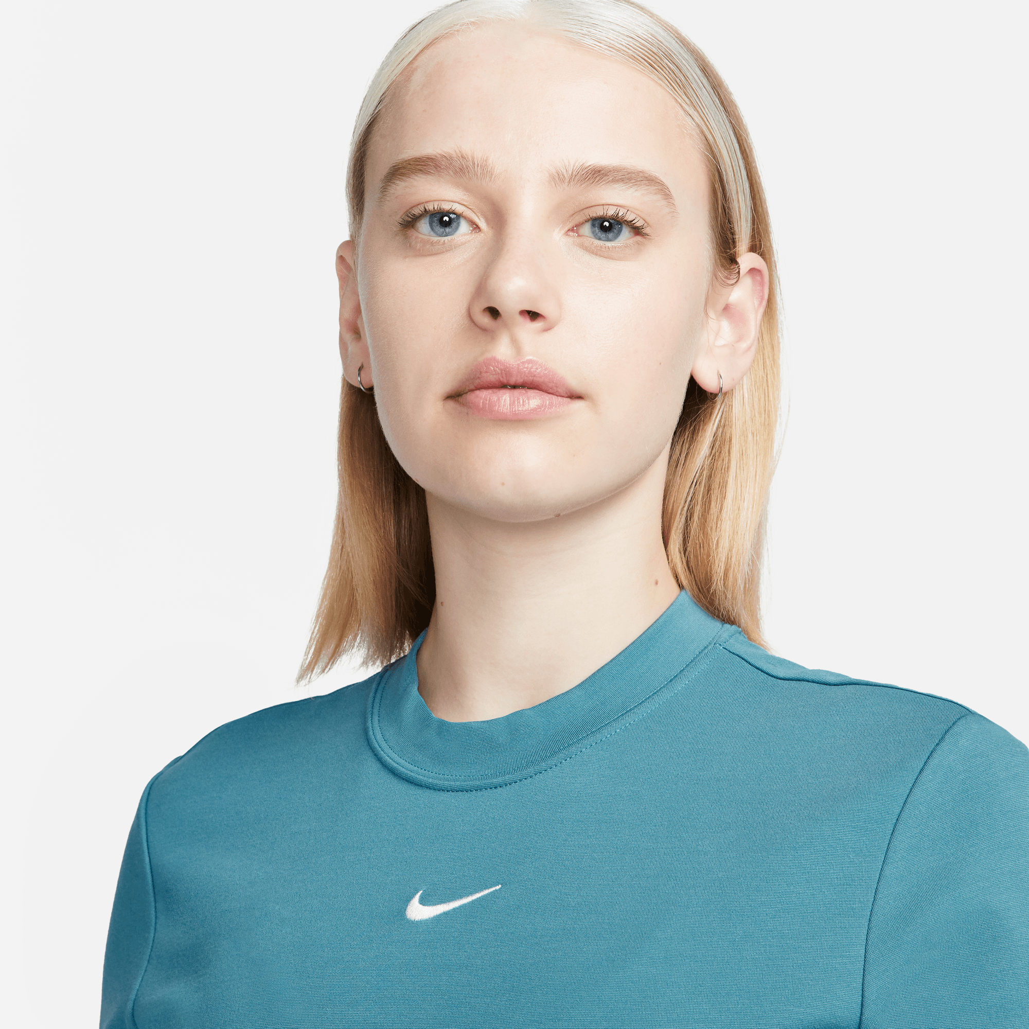 Nike Sportswear Essential Women's Aqua Blue Midi Dress – Puffer Reds
