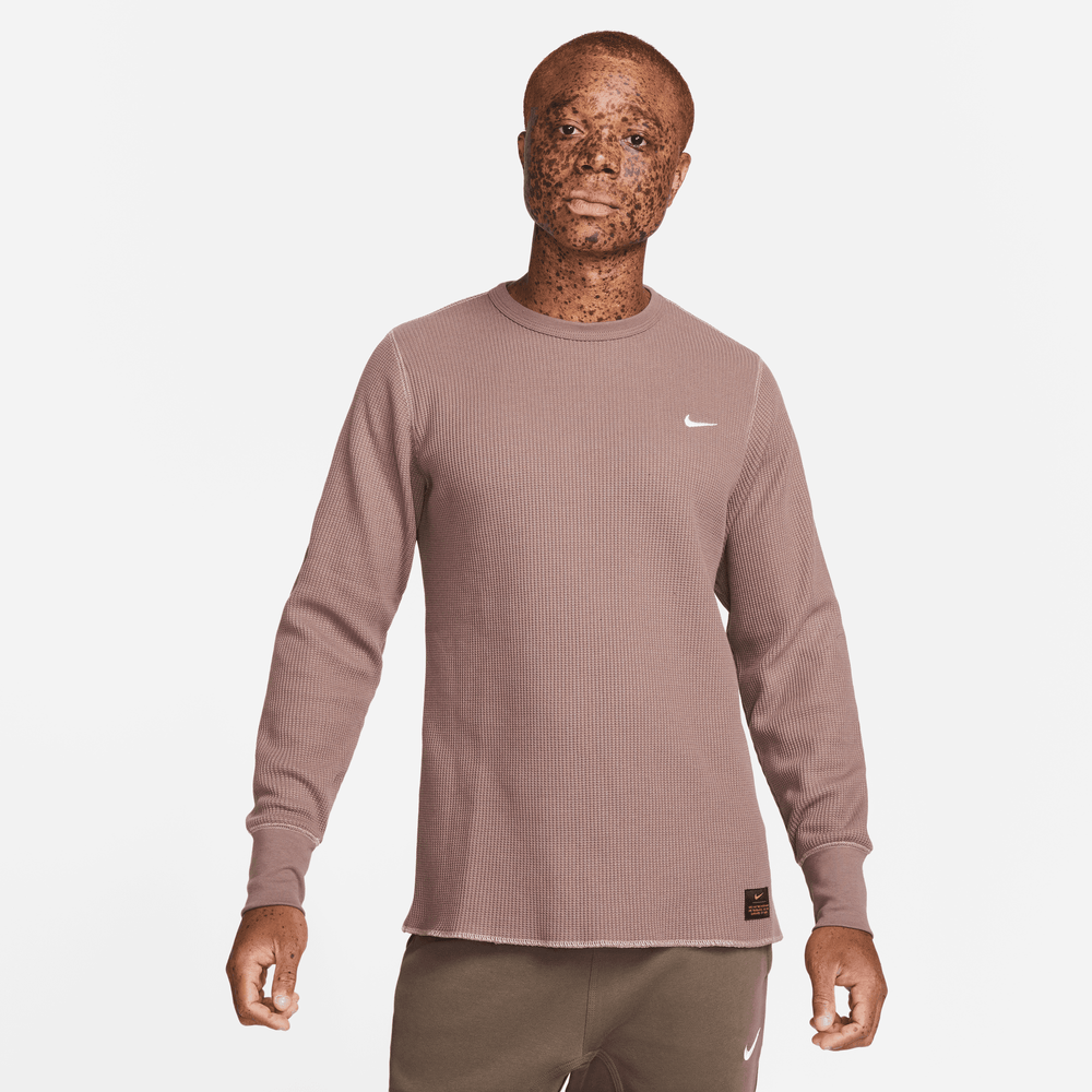 Nike Life Heavyweight Long-Sleeve Waffle Top (Light Iron Ore/Light Bon –  Centre