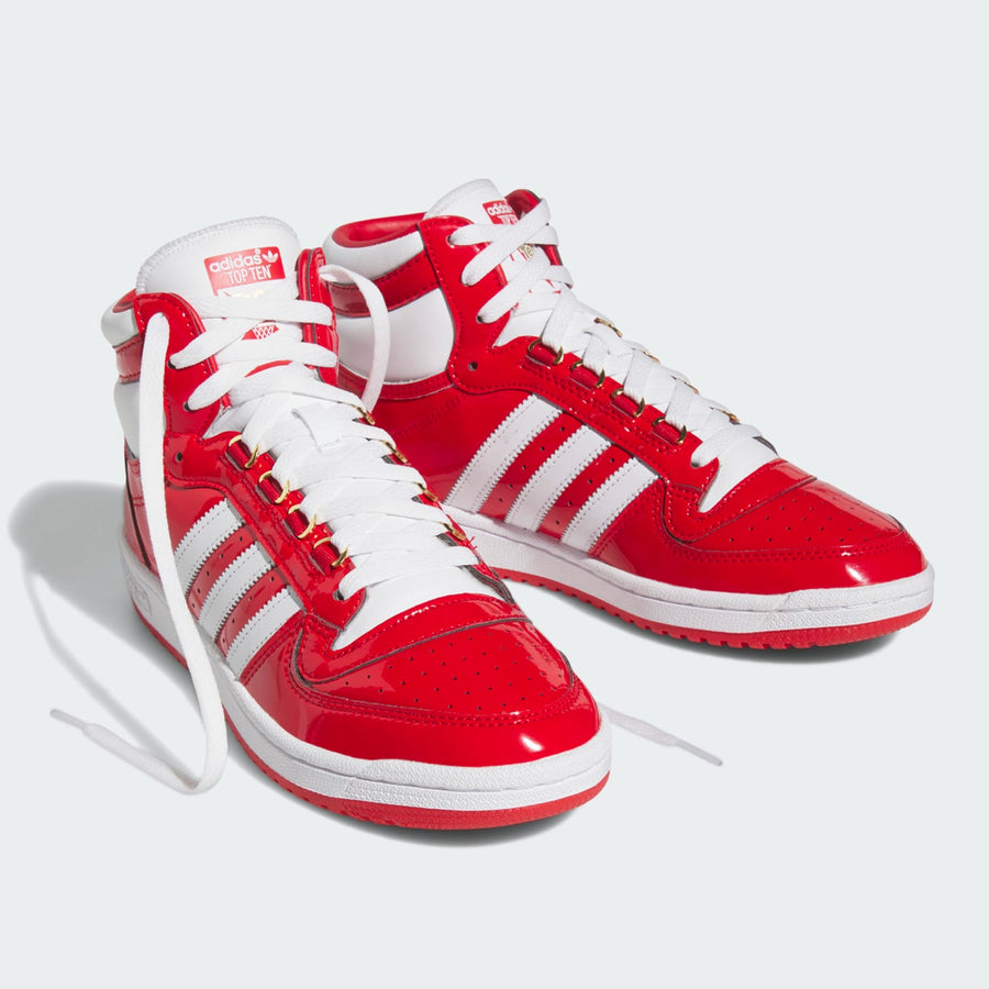 Adidas Top Ten Patent Leather Red White – Puffer Reds