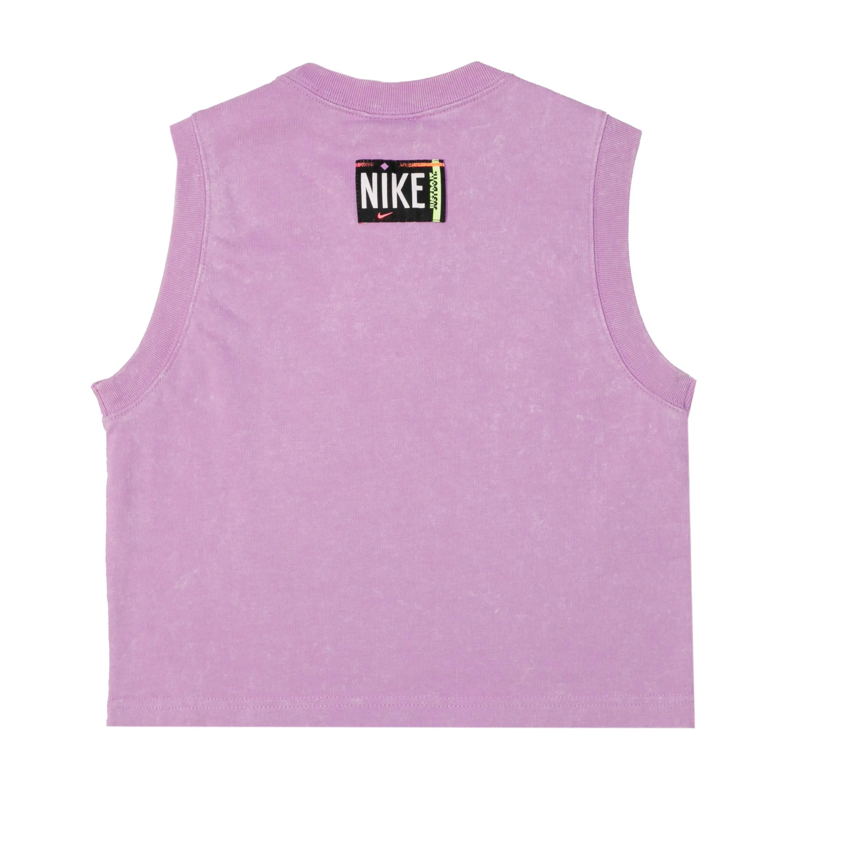 Nike Just Do It Cropped Purple Tank