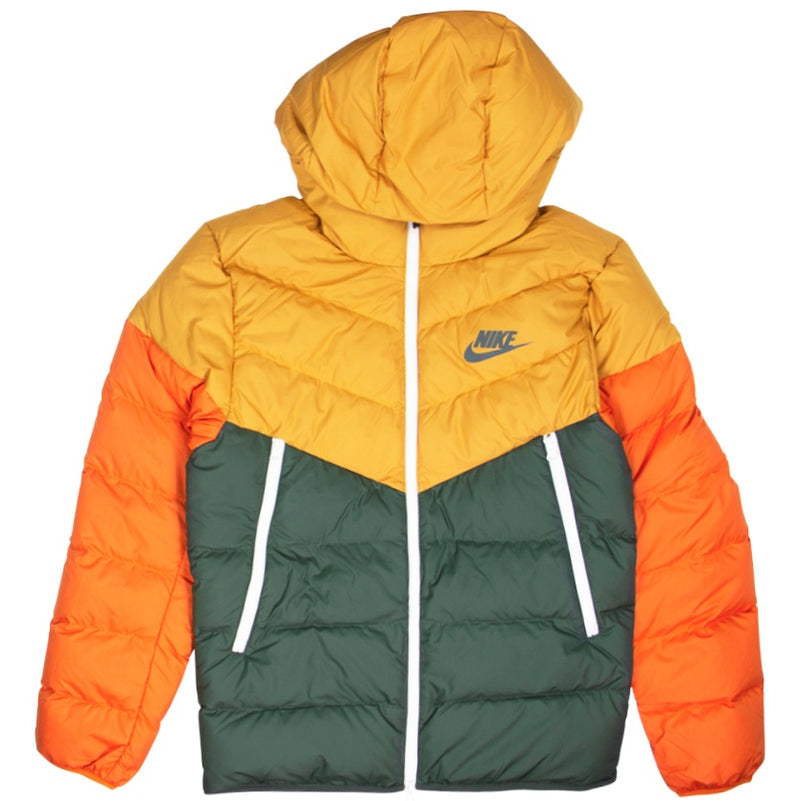 orange and green nike coat