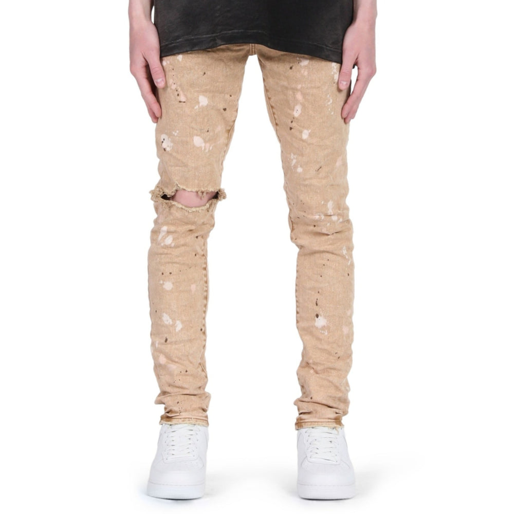 Purple Brand Light Bleach Paint Over Jacquard Skinny Jeans – Refresh PGH