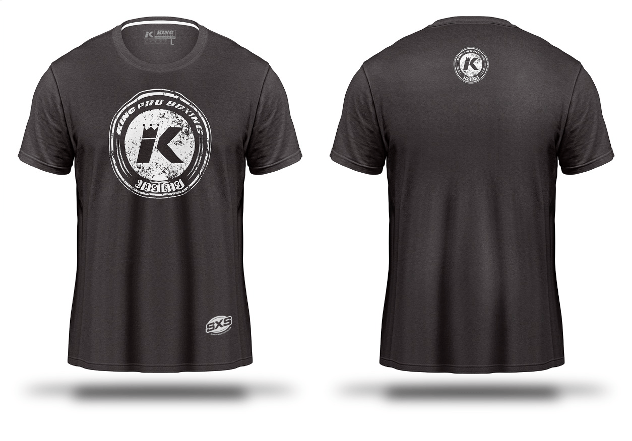 King pro Boxing T-shirt KPB Logo Grey | Super Export Shop