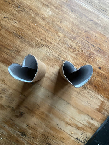 Heart shaped toilet roll
