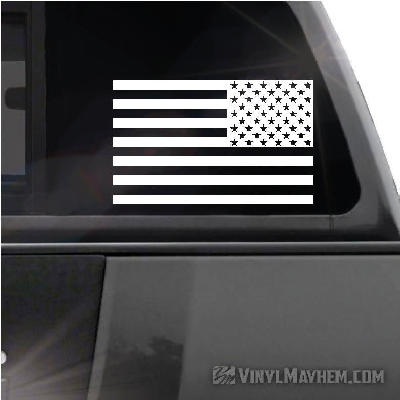 American Flag Reversed Vinyl Sticker Vinyl Mayhem