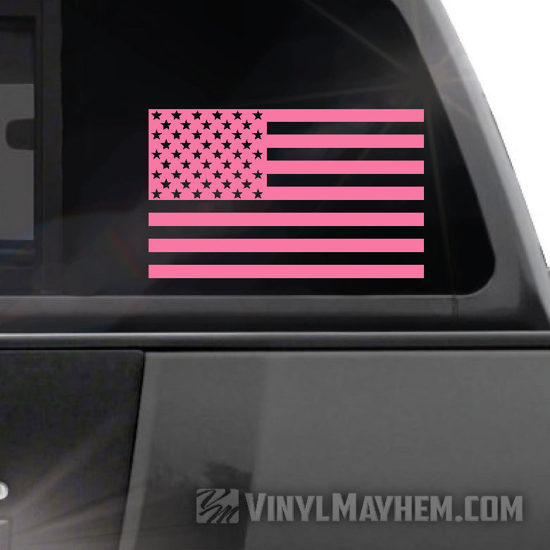 american flag car sticker