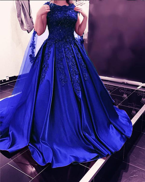 vestidos de 15 años royal blue