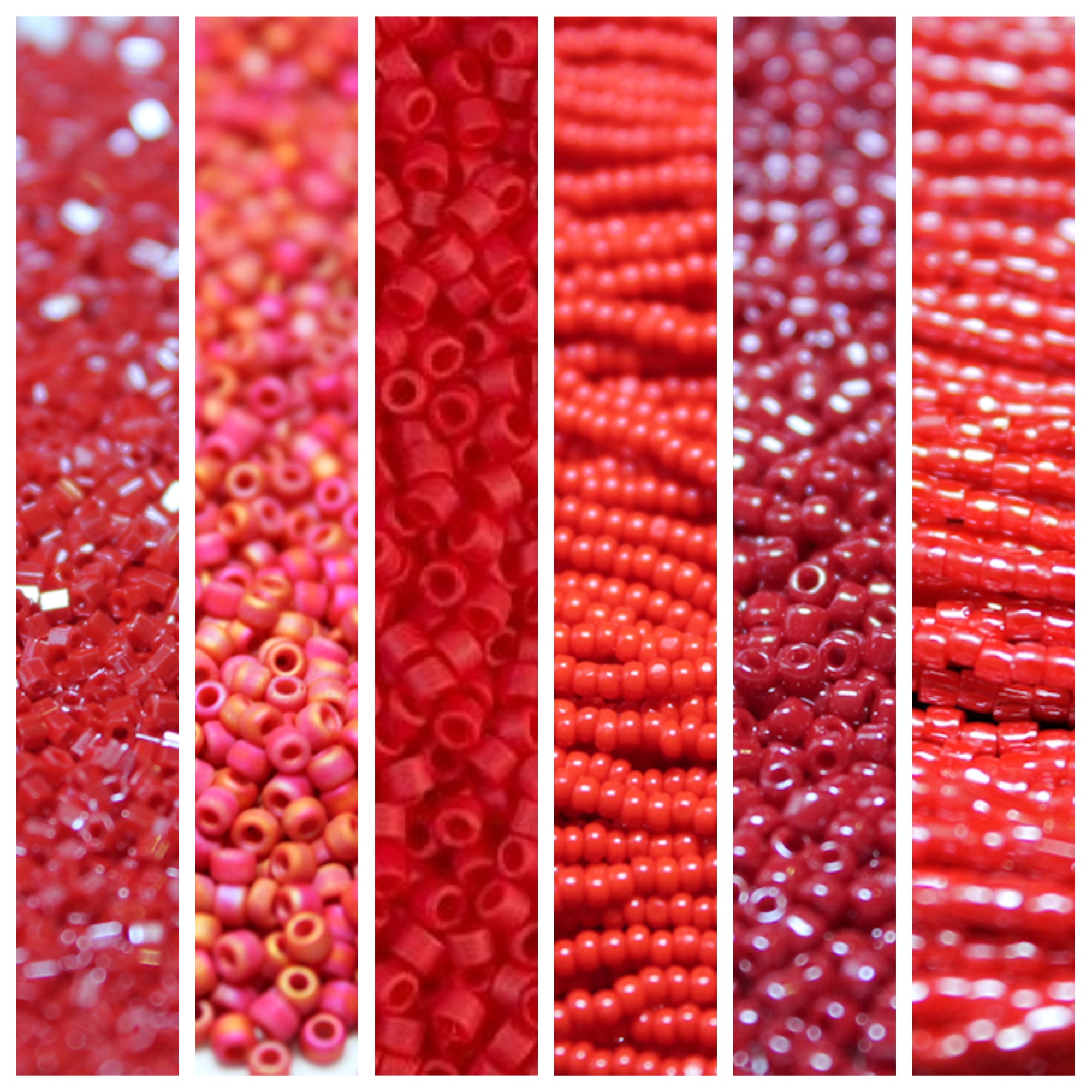 15/0 Japanese Seed Beads Opaque Red 22g