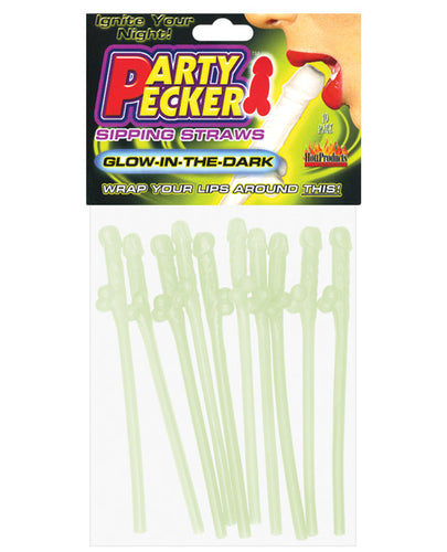 Glow in the Dark Rainbow Penis Straws – Naughty Hen