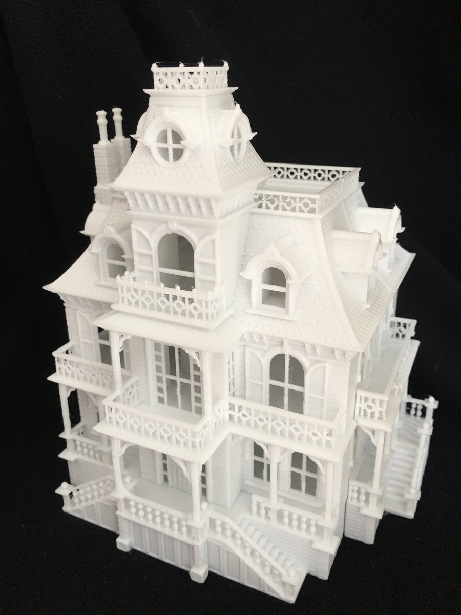 Miniature HO Scale Victorian Mansion French Empire House