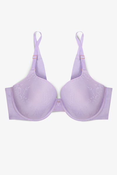 Buy Non-Wired Full Coverage T-shirt Bra with Transparent Multiway Straps in  Purple - Cotton Rich Online India, Best Prices, COD - Clovia - BR0376A12