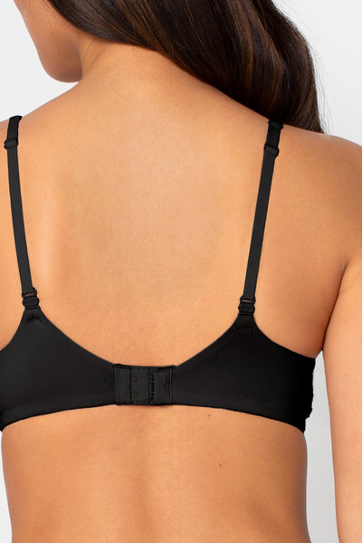 Perfect Demi T-shirt Bra Smart & Sexy Women's, Black Hue (Micro