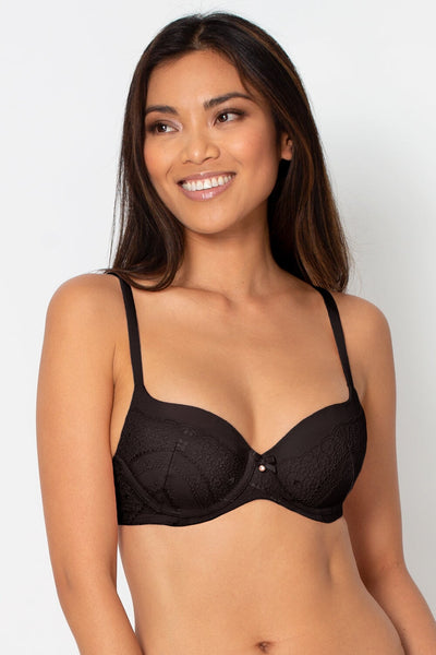 Smart & Sexy Womens Everyday Invisible Full Coverage T-shirt Bra Chocolate  Mesh 36ddd : Target