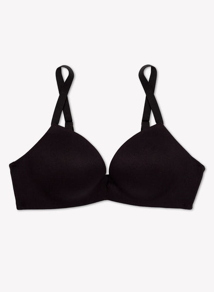 Buy VStar Double Layered Non Wired Medium Coverage Super Support Bra -  Black at Rs.277 online