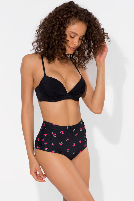 high waisted shaping bikini bottoms