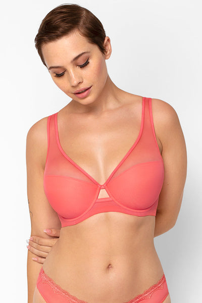  Smart & Sexy Womens Mesh Plunge Bra