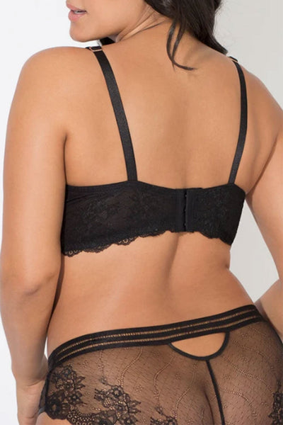 Smart & Sexy Smooth Lace T-shirt Bra Black Hue W/ Ballet Fever
