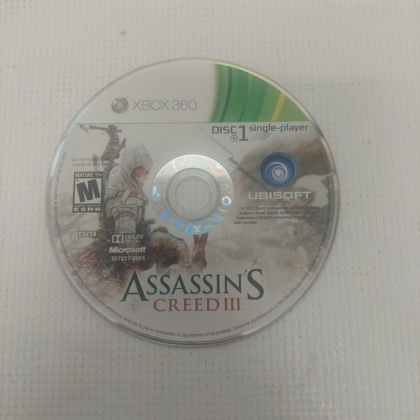 Assassin's Creed III (Microsoft Xbox 360, 2012) for sale online