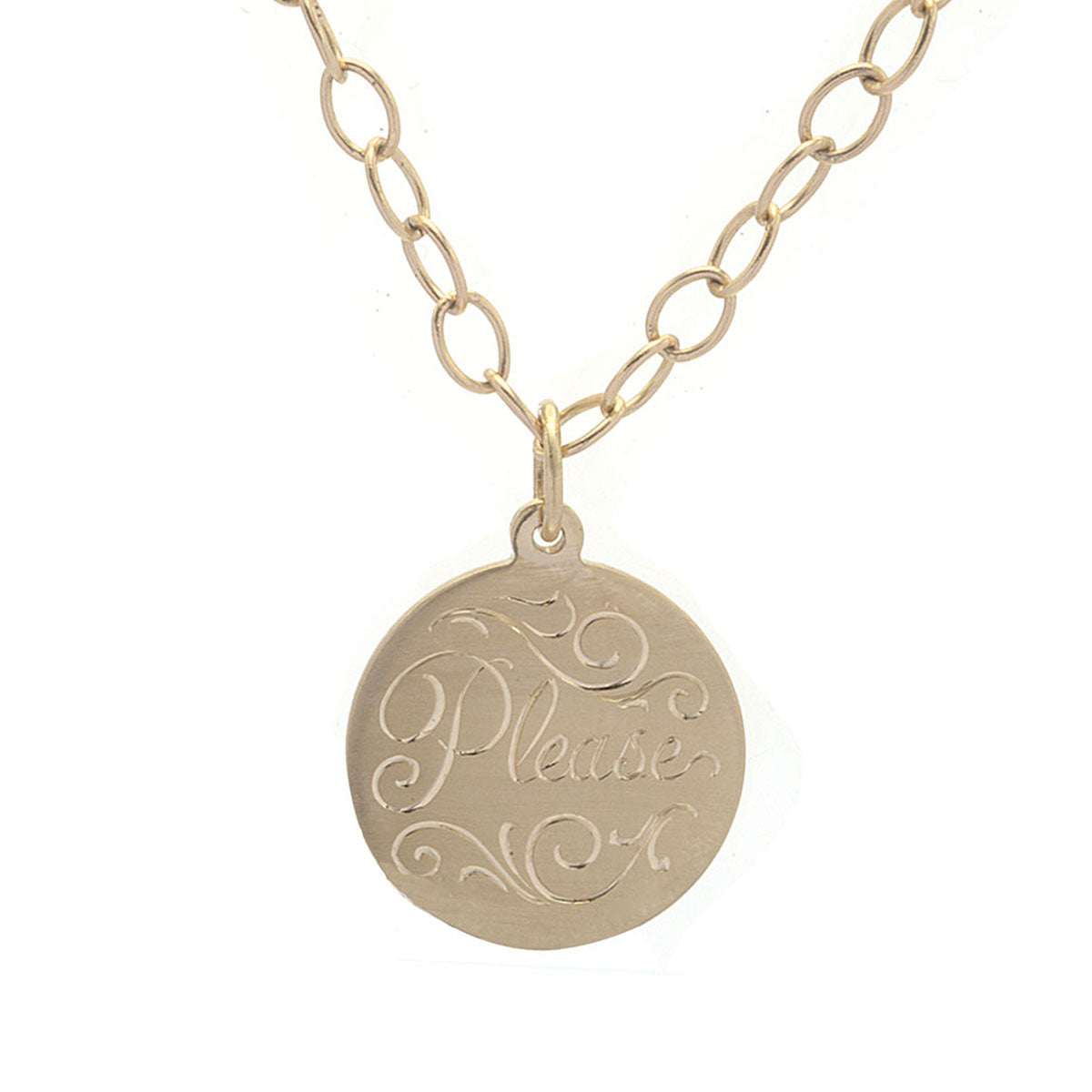 Hand Engraved Prayer Necklace - Jessica Winzelberg