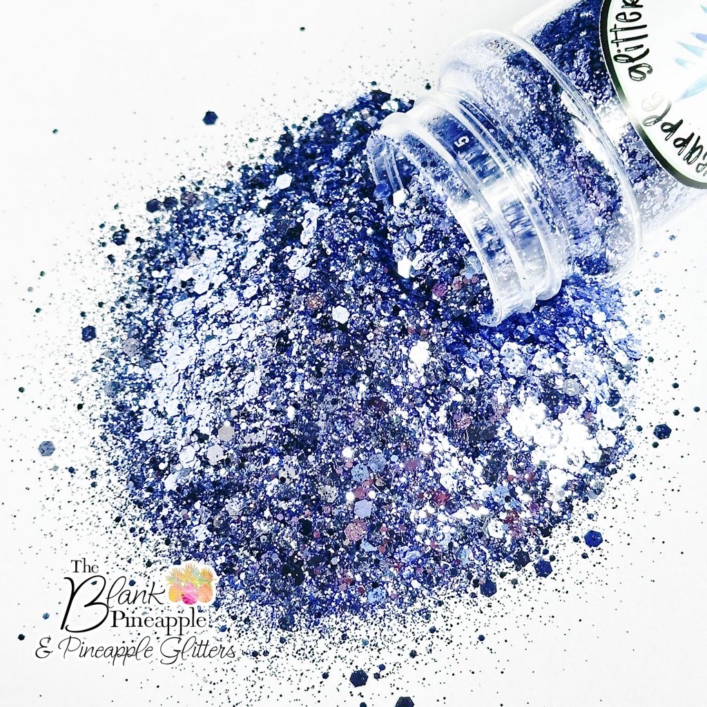 Midnight Chunky Mix Metallic Polyester Glitter PET Navy Blue Glitter - The  Blank Pineapple