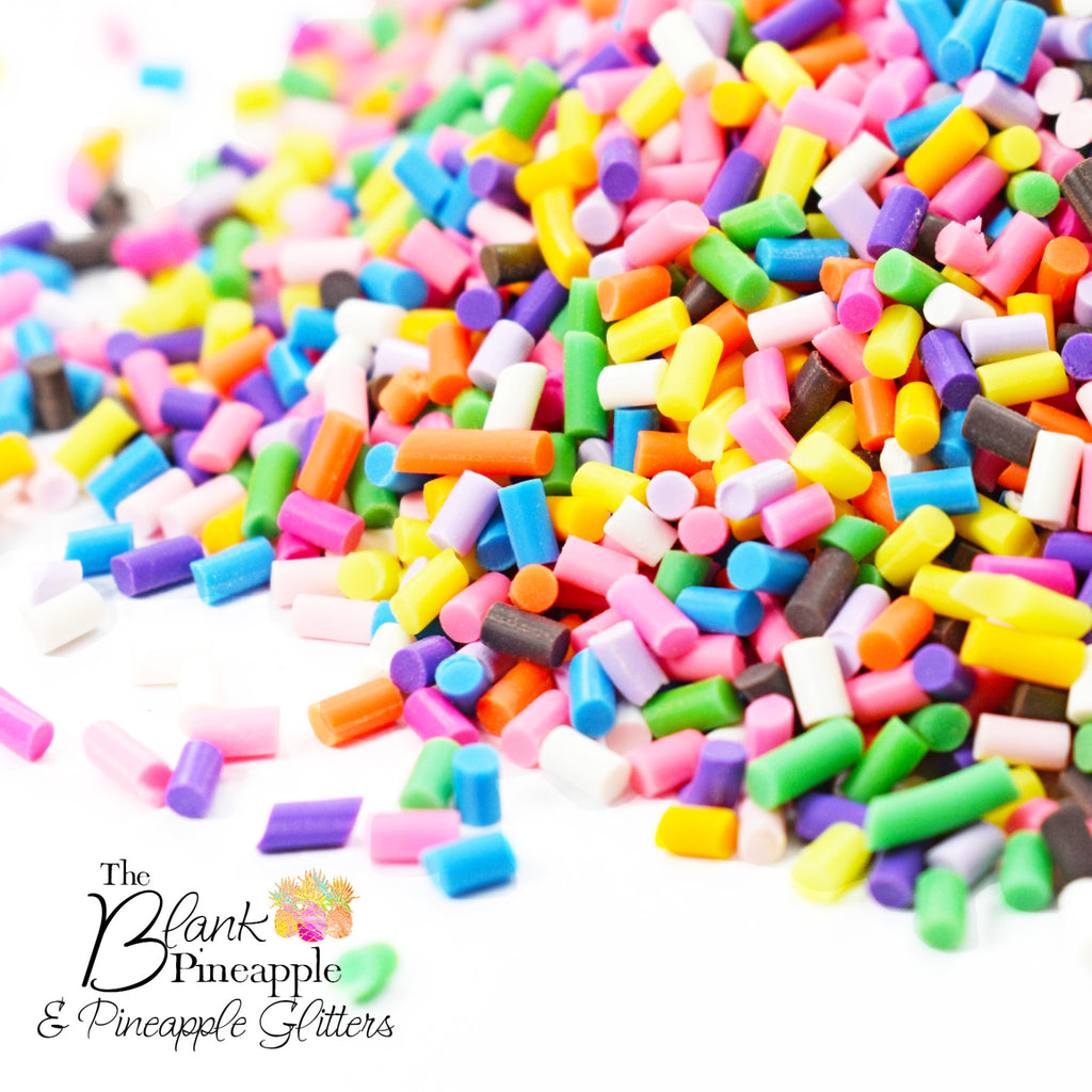 Fimo Shapes, Pastel Candy Sprinkles Polymer Clay Pieces – The Blank  Pineapple