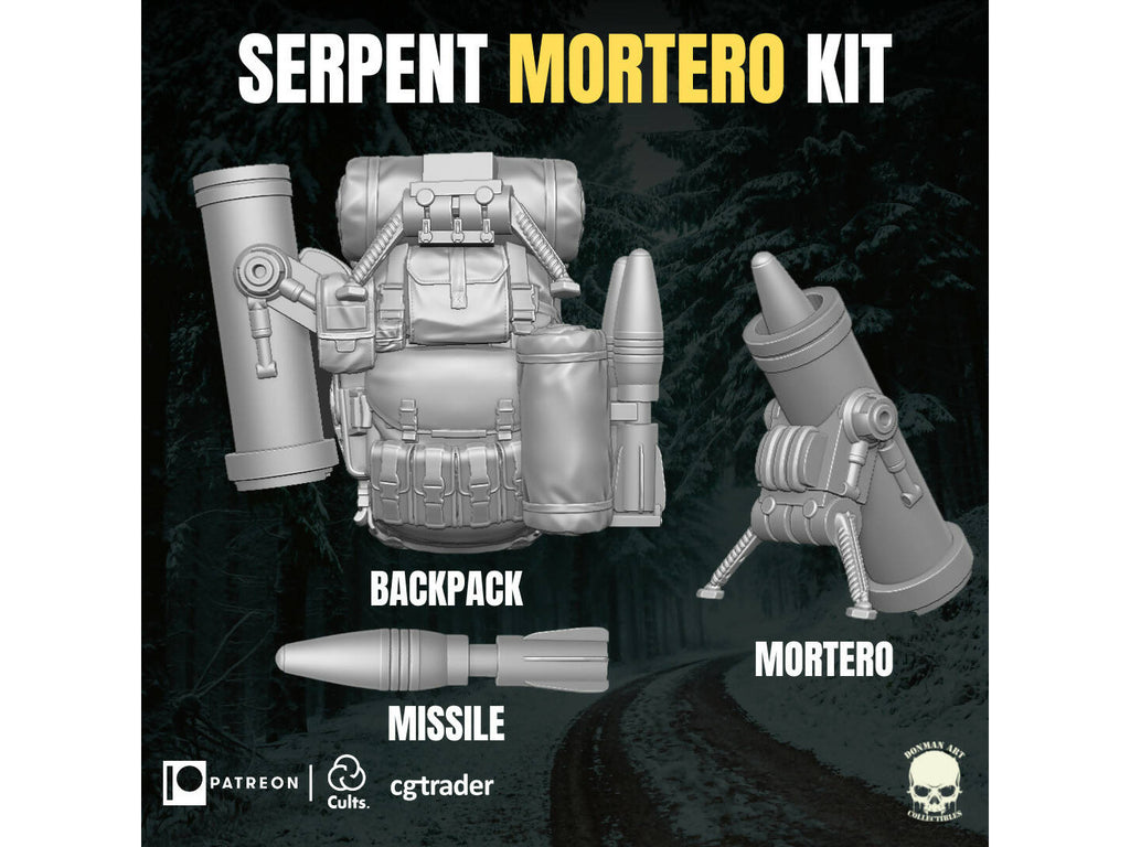 Serpent Mortero Kit For Action Figures