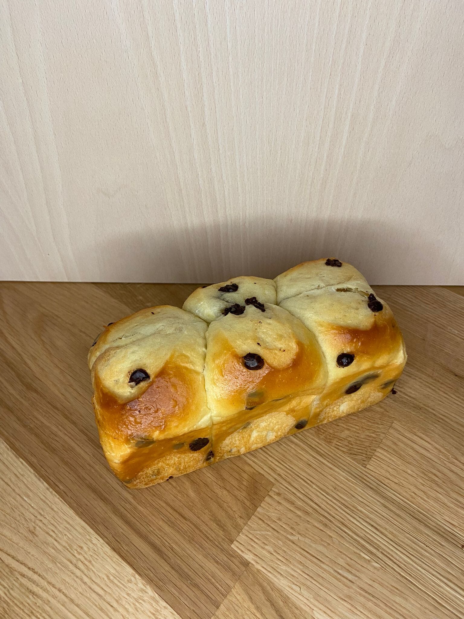 Brioche aux pépites de chocolat 