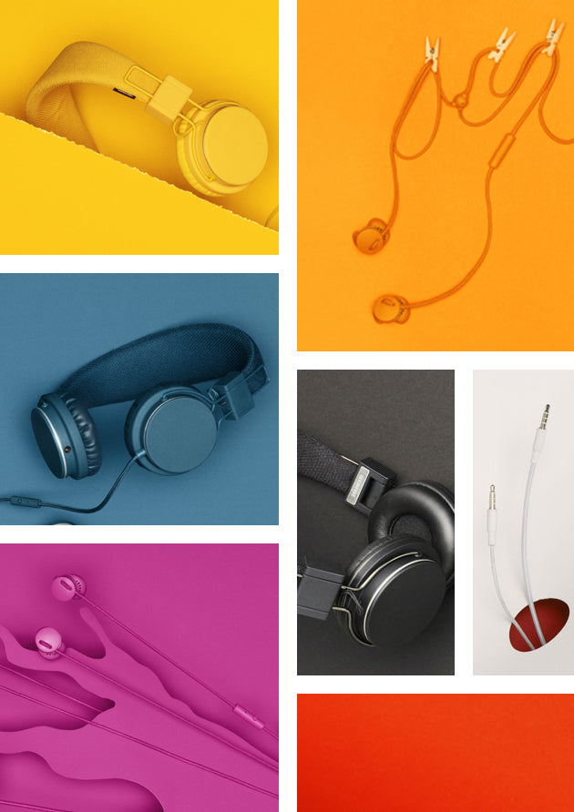 Urbanears colored headphones