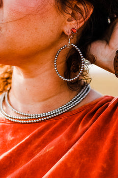 Silver Plated Hoop Earrings