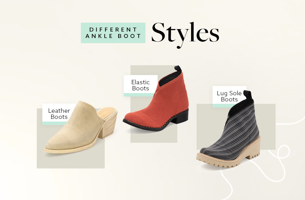 different ankle boot styles