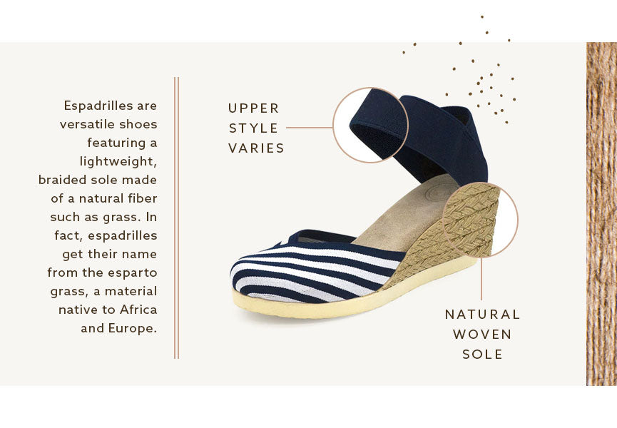 espadrilles feature lightweight sole