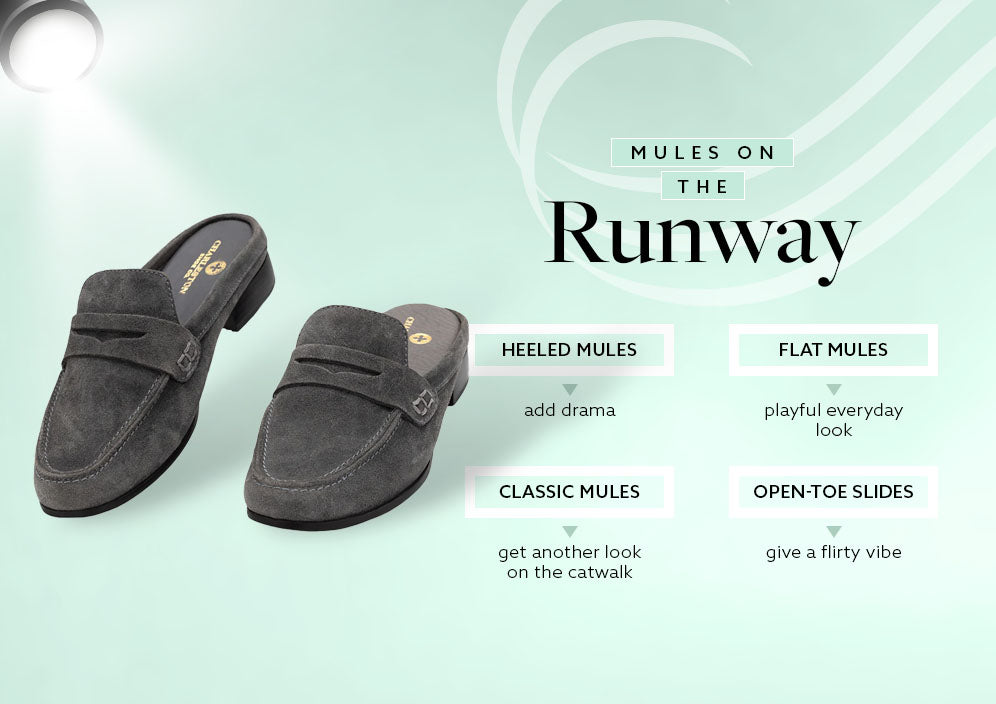 Mules on the Runway