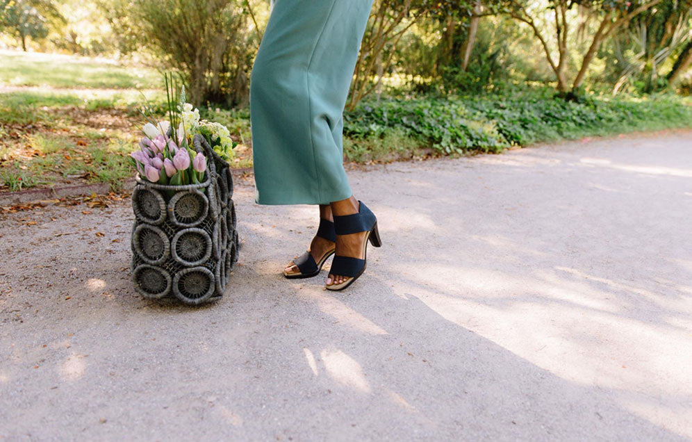 woman posing in heels