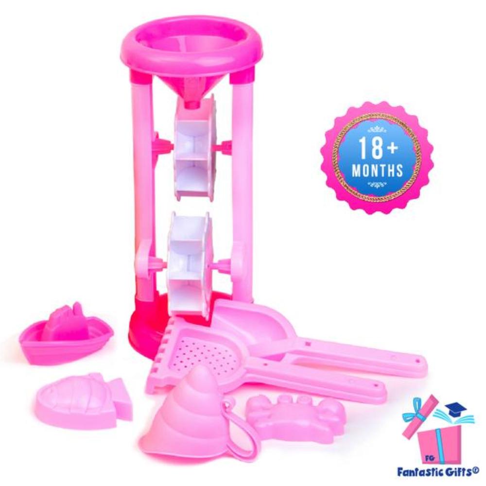 pink beach toys