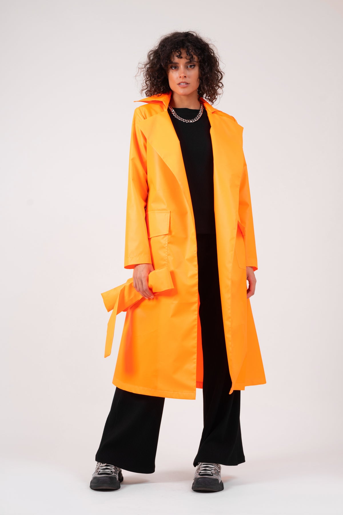 BLUZAT Trench portocaliu neon