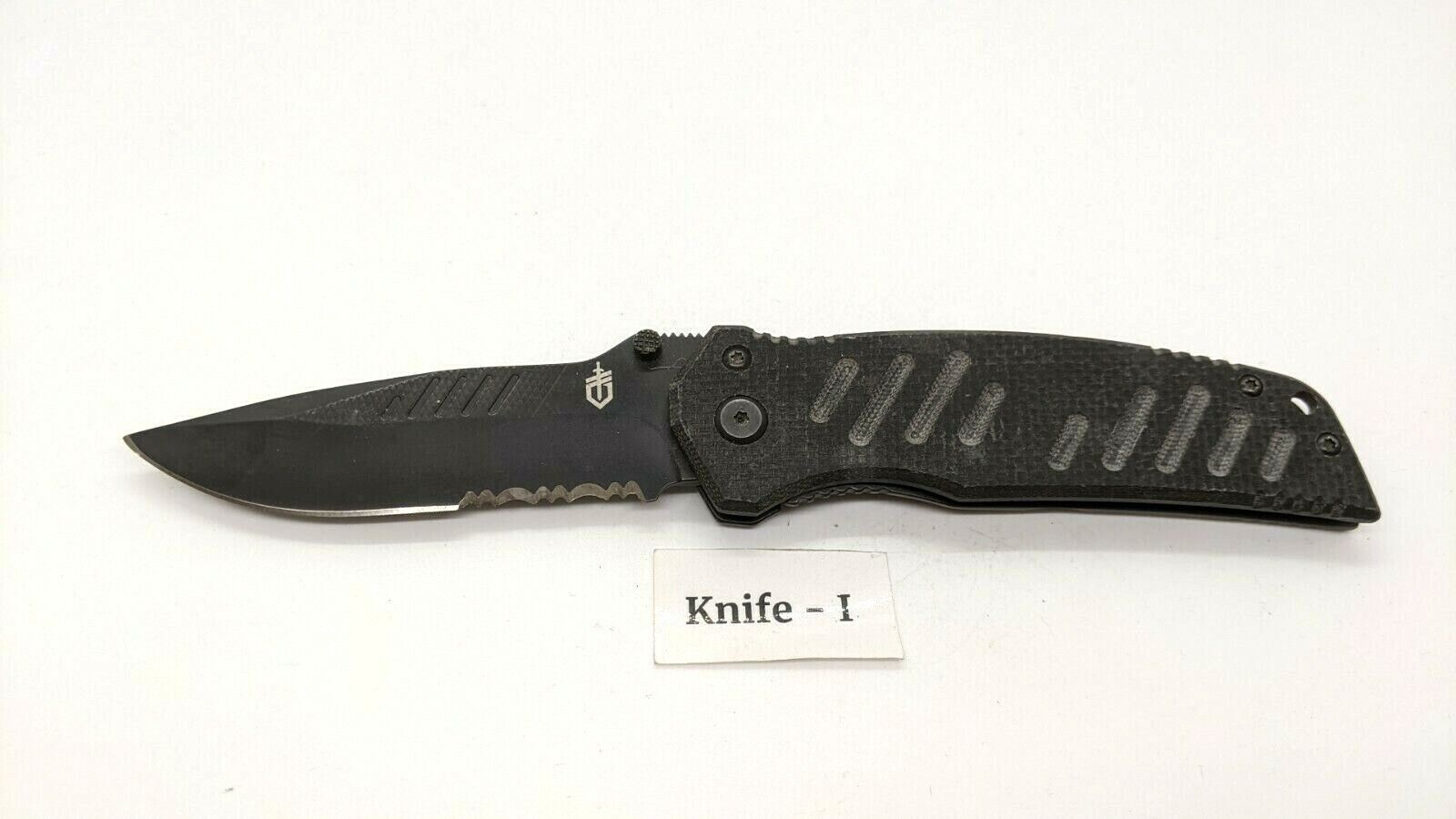 Gerber Swagger Folding Pocket Knife Frame Lock Combination Edge G10 All Black