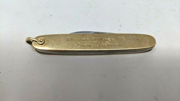 Vintage Latama Italy Folding Gentleman's Pocket Knife 1960's 14K Gold ...