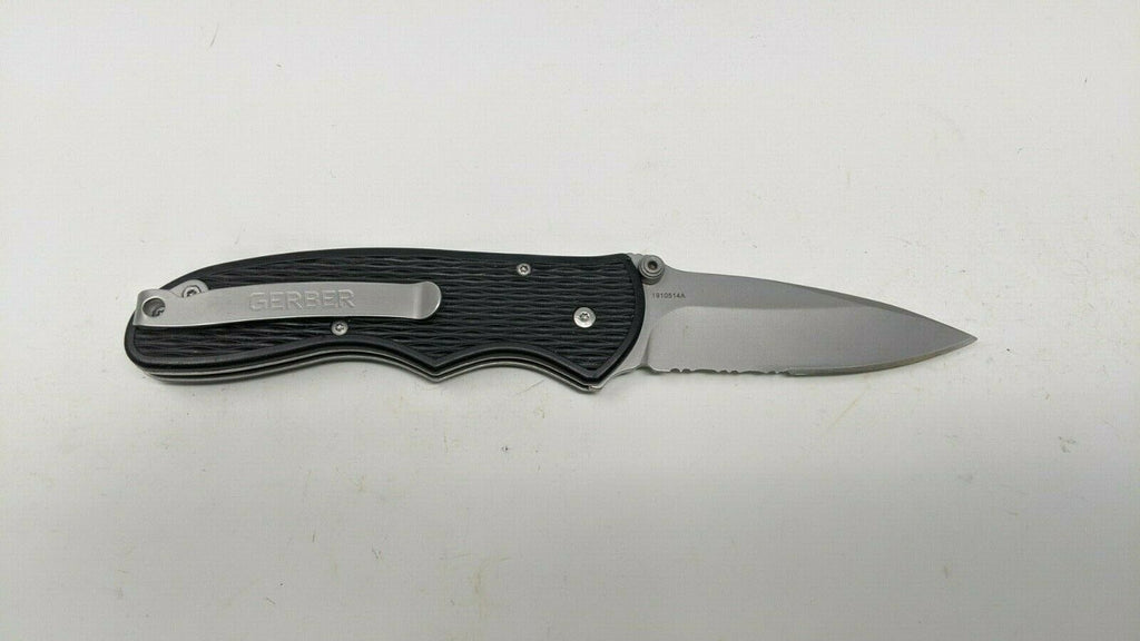 Gerber Fast Draw Folding Pocket Knife Black G10 Handle Stainless Steel