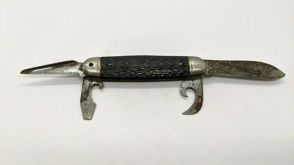 Vintage Imperial Prov RI USA Kamp King Folding Pocket Scout Utility Kn ...