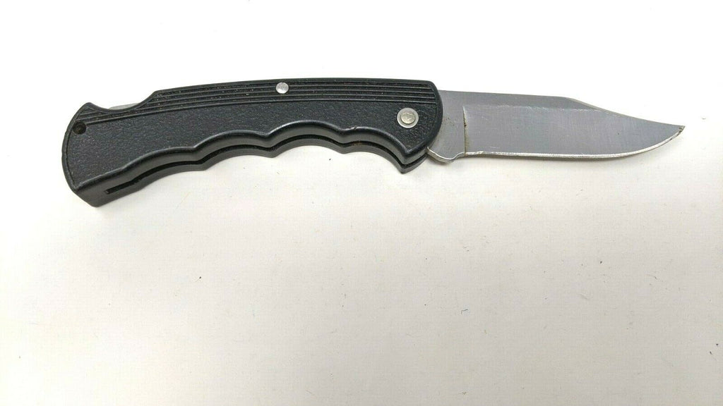 Vintage Buck Bucklite 422- USA Folding Pocket Knife Lockback Plain Fin